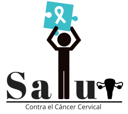 LOGO SALUD CONTRA EL CANCER CERVICAL Fondo Blanco